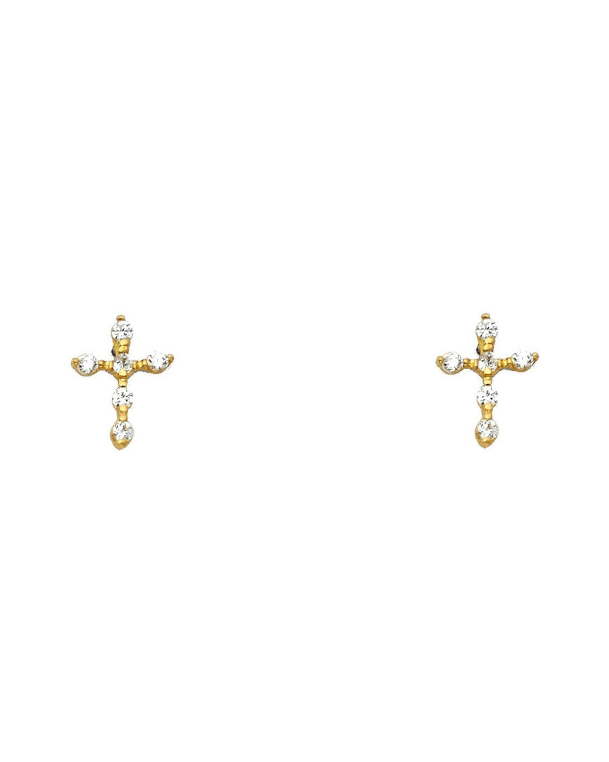 14K Yellow Gold Stud Earrings (ST-0340)