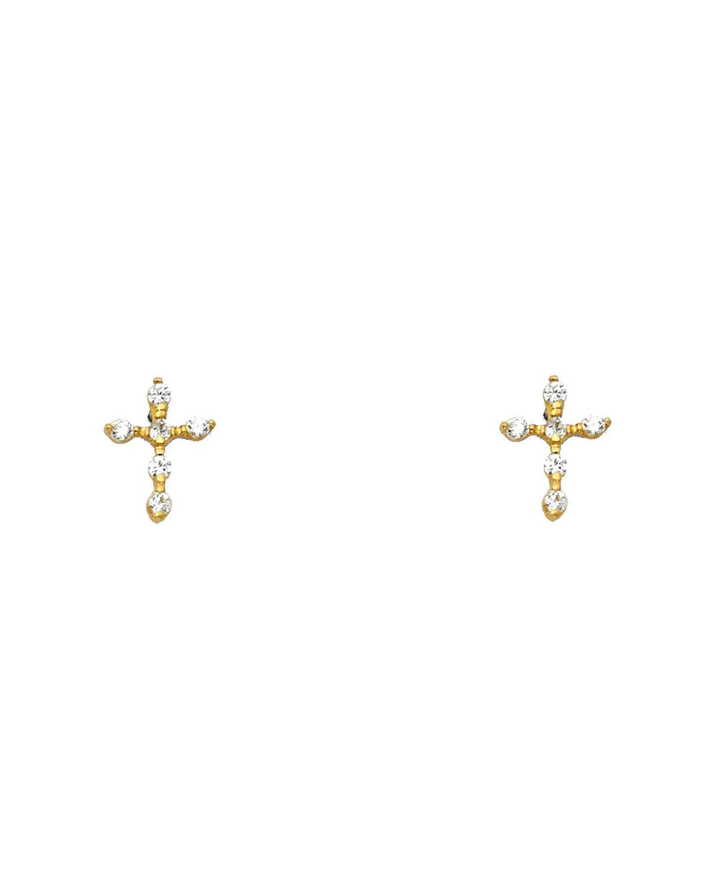 14K Yellow Gold Stud Earrings (ST-0340)