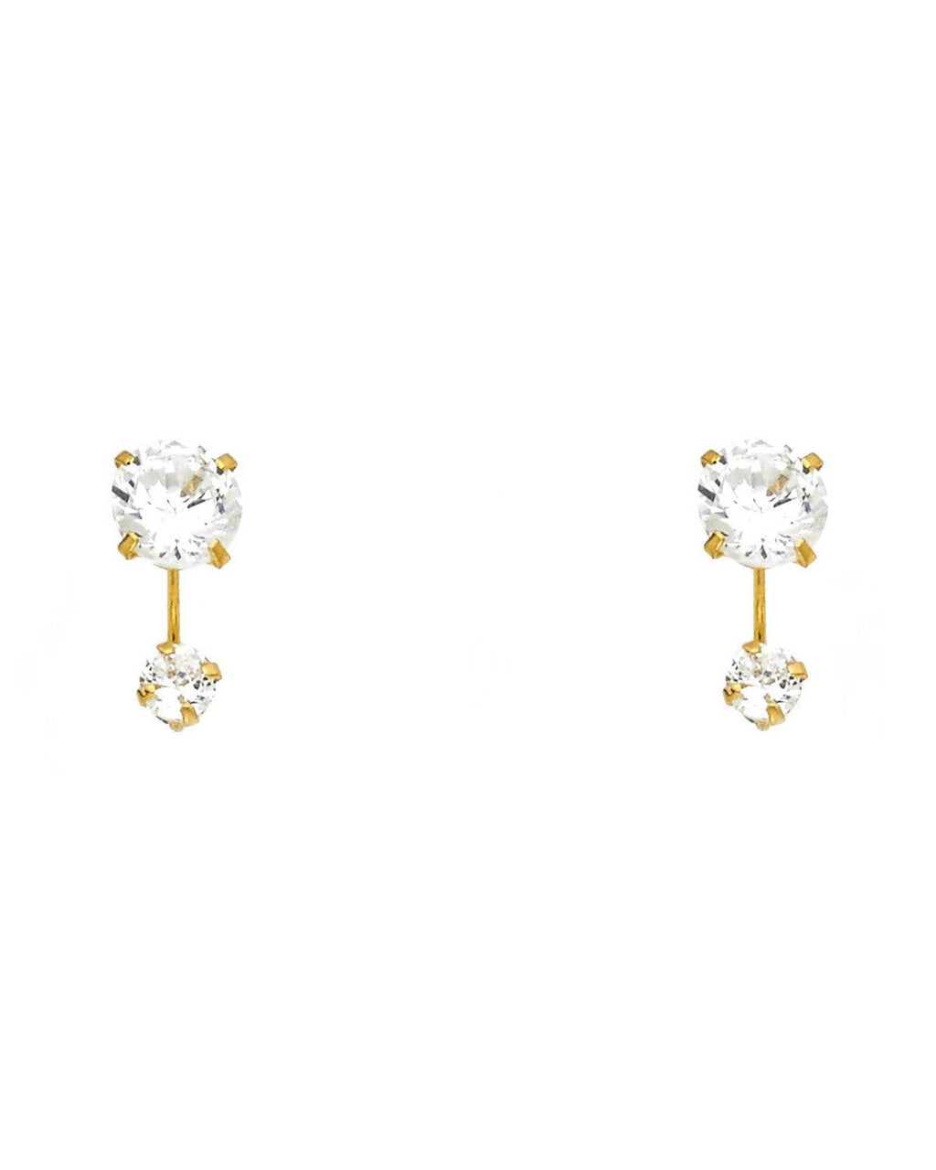 14K Yellow Gold Stud Earrings (ST-0378)