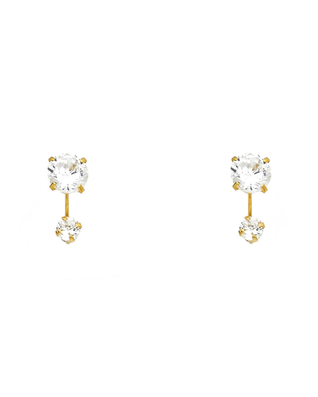 14K Yellow Gold Stud Earrings (ST-0378)