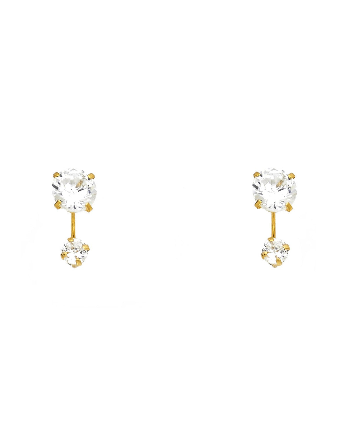 14K Yellow Gold Stud Earrings (ST-0378)
