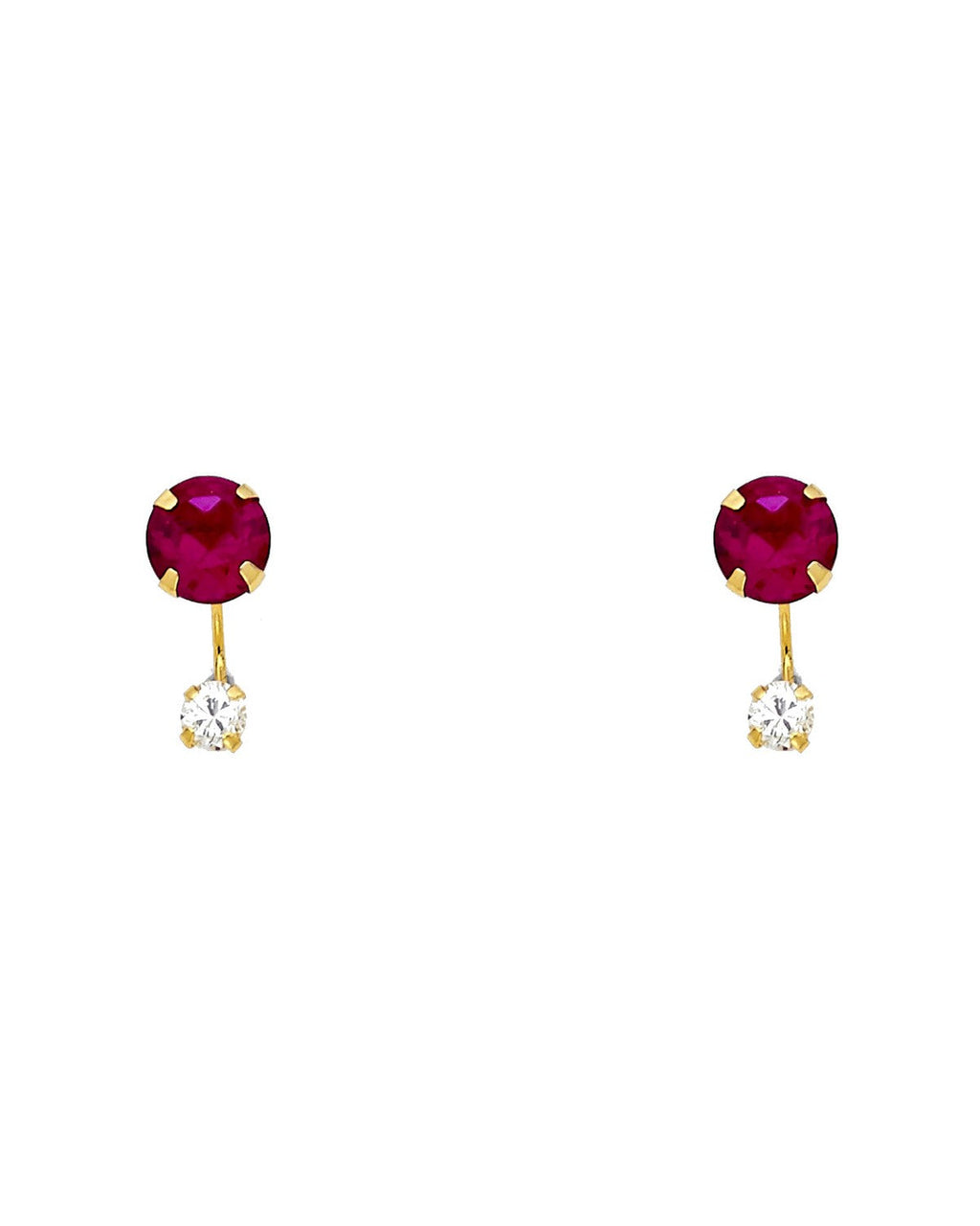 14K Yellow Gold Stud Earrings (ST-0380)