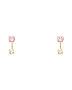 14K Yellow Gold Stud Earrings (ST-0385)