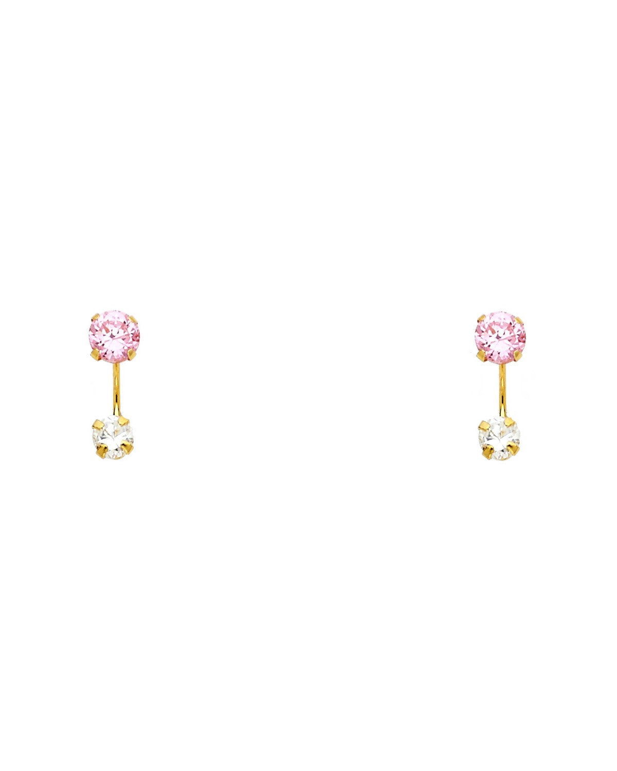 14K Yellow Gold Stud Earrings (ST-0385)