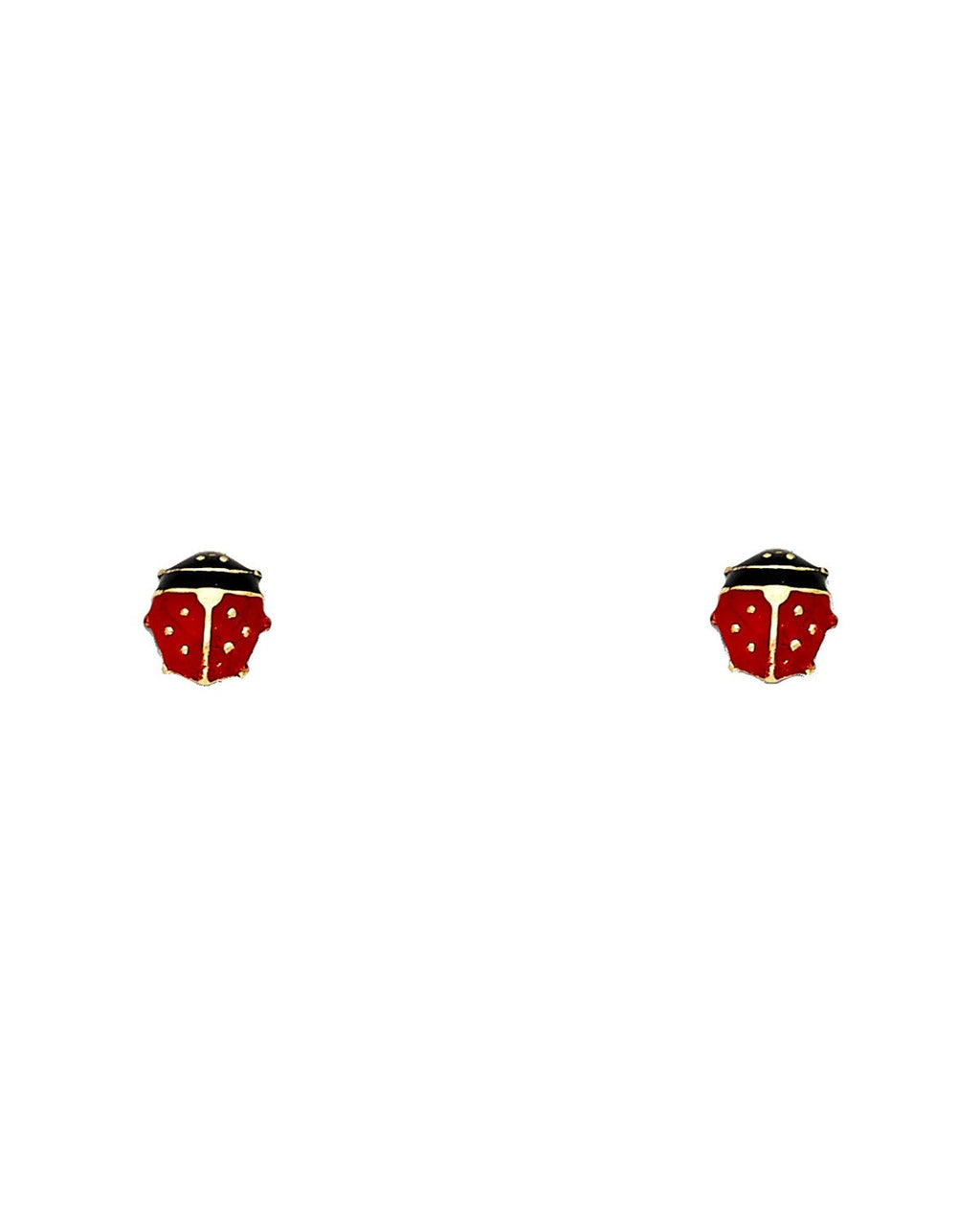 14K Yellow Gold Enamel Stud Earrings (ST-0447)