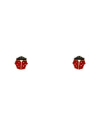 14K Yellow Gold Enamel Stud Earrings (ST-0447)