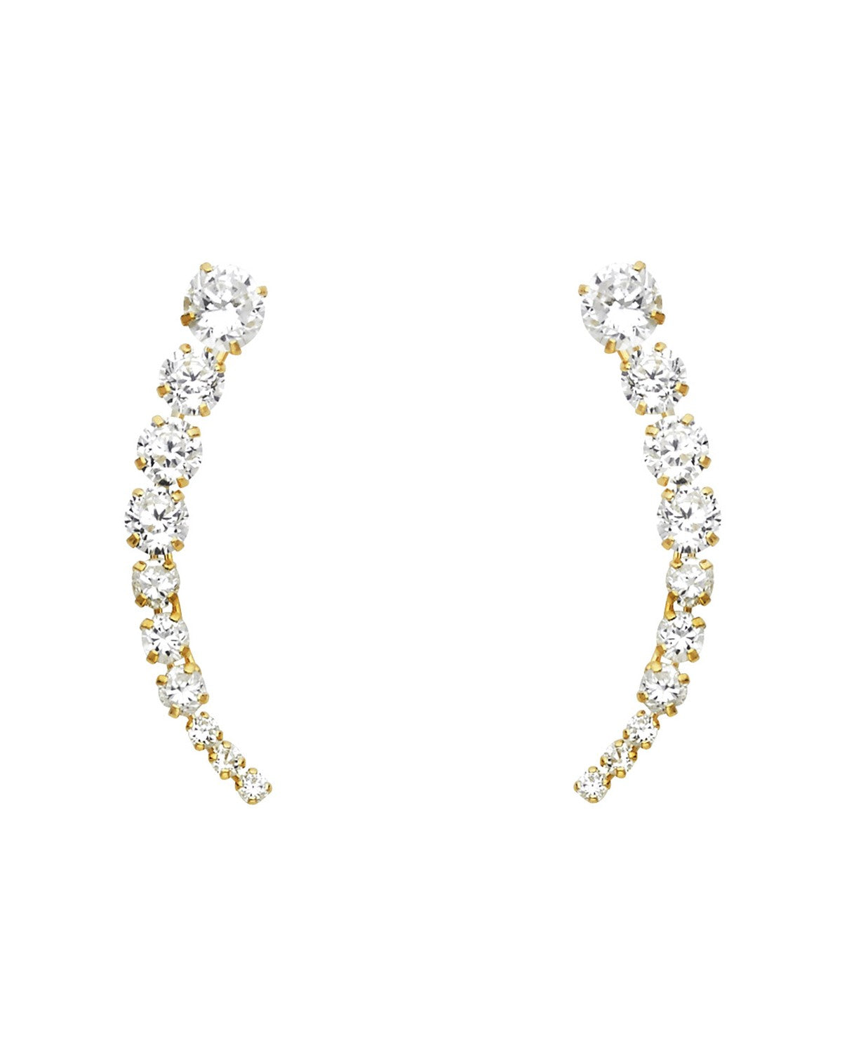14K Yellow Gold Stud Earrings (ST-0459)
