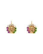 14K Two-Tone Gold 2T Stud Earrings (ST-0483)