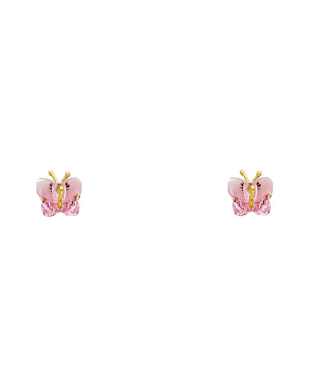 14K Yellow Gold Stud Earrings (ST-0497)
