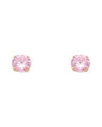14K Yellow Gold Round 5mm Stud Earrings (ST521-10(OCT) (ST-0521-10)