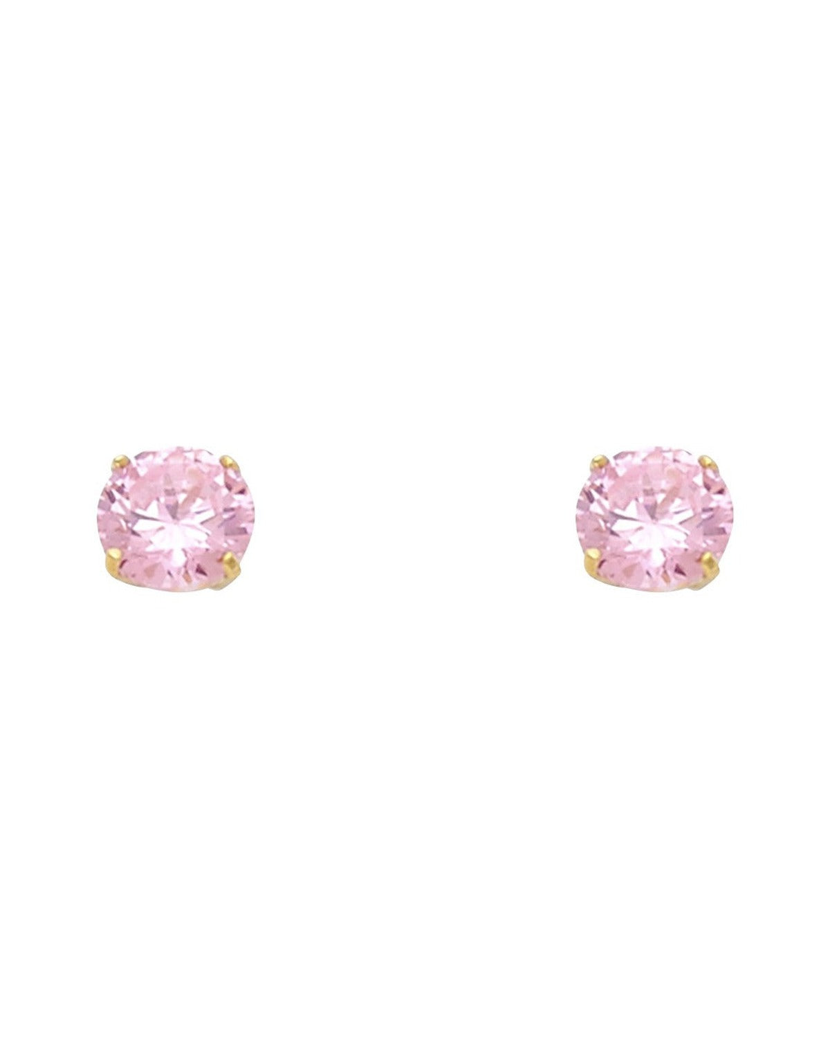 14K Yellow Gold Round 5mm Stud Earrings (ST521-10(OCT) (ST-0521-10)