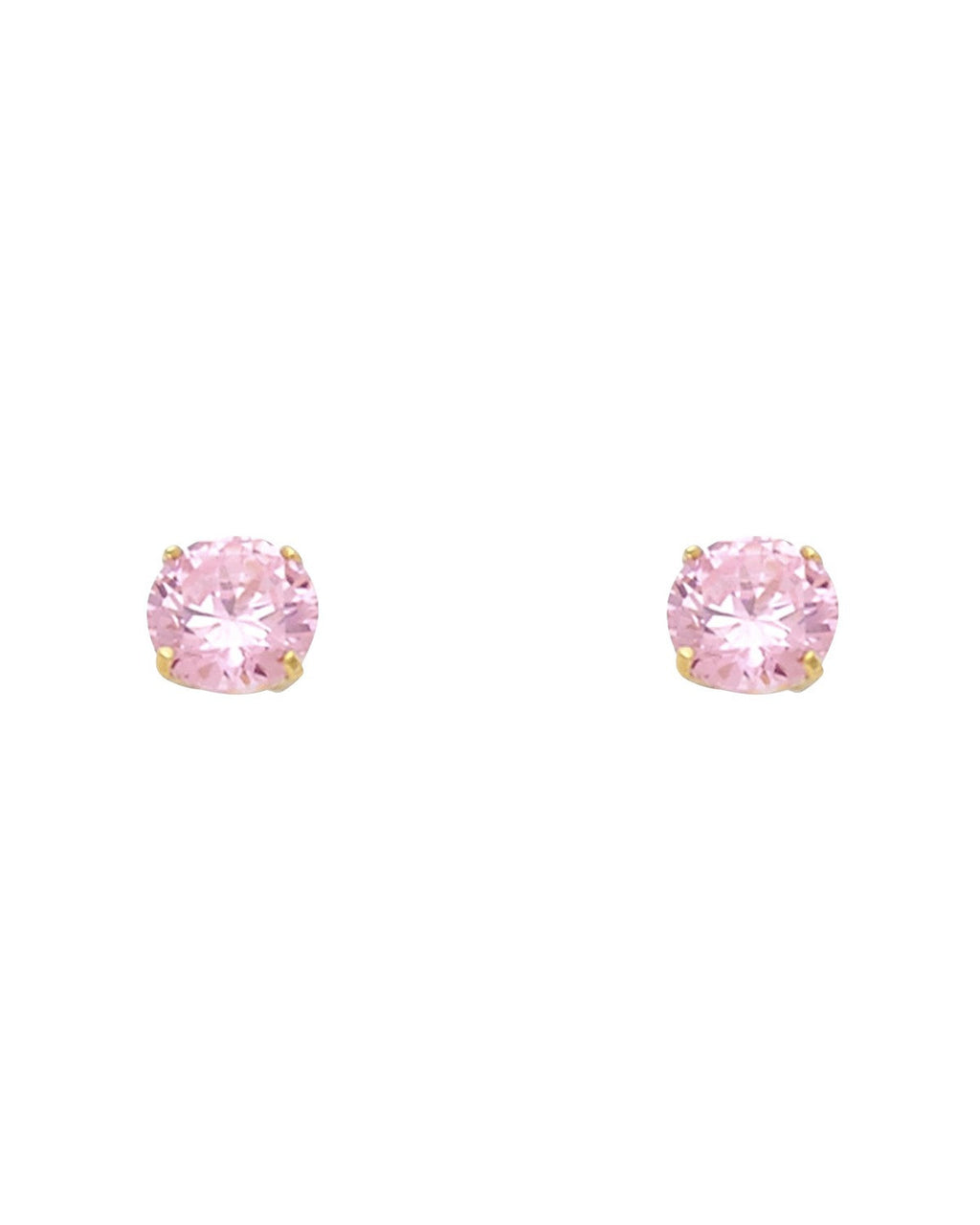 14K Yellow Gold Round 5mm Stud Earrings (ST521-10(OCT) (ST-0521-10)