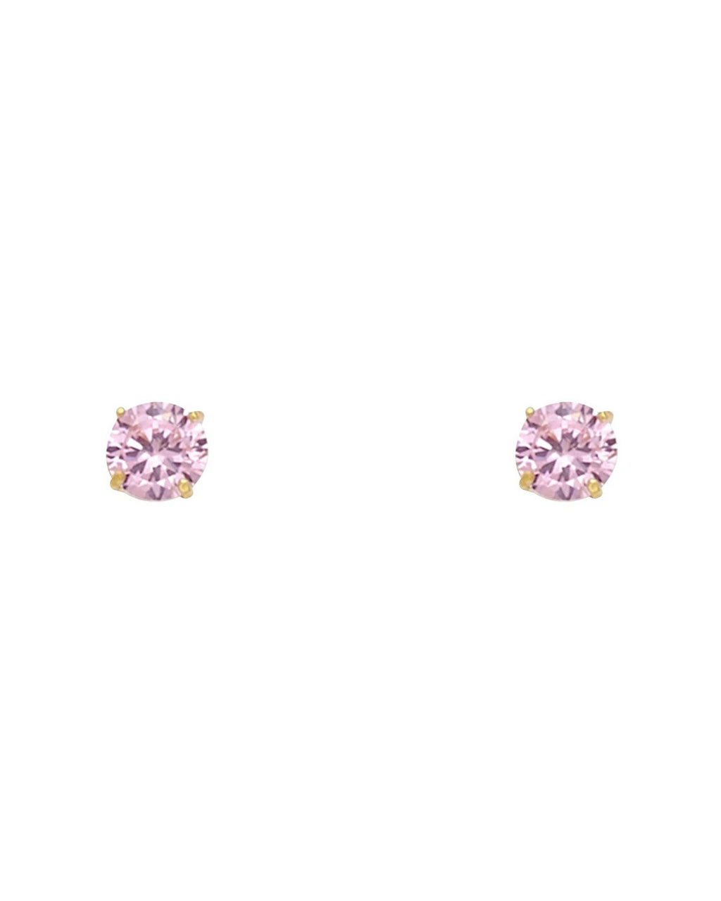 14K Yellow Gold Round 4mm Stud Earrings (ST522-10(OCT) (ST-0522-10)