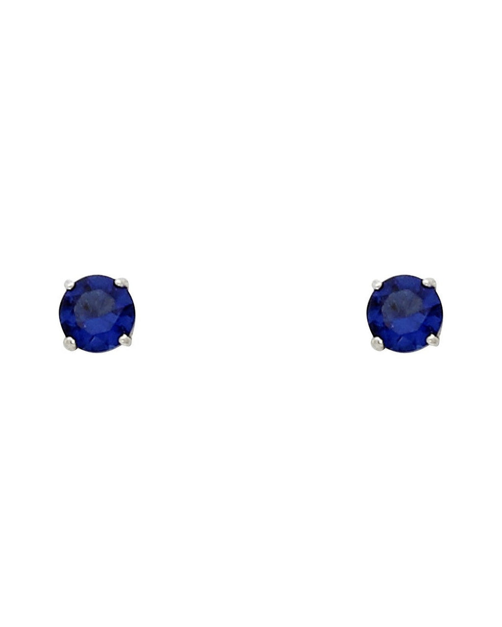 14K White Gold Round 4mm Stud Earrings (ST525-09(SEP) (ST-0525-09)