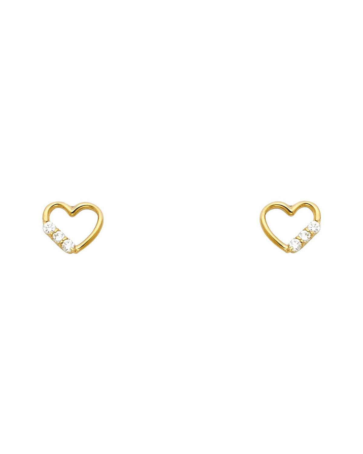 14K Yellow Gold Stud Earrings (ST-0536)