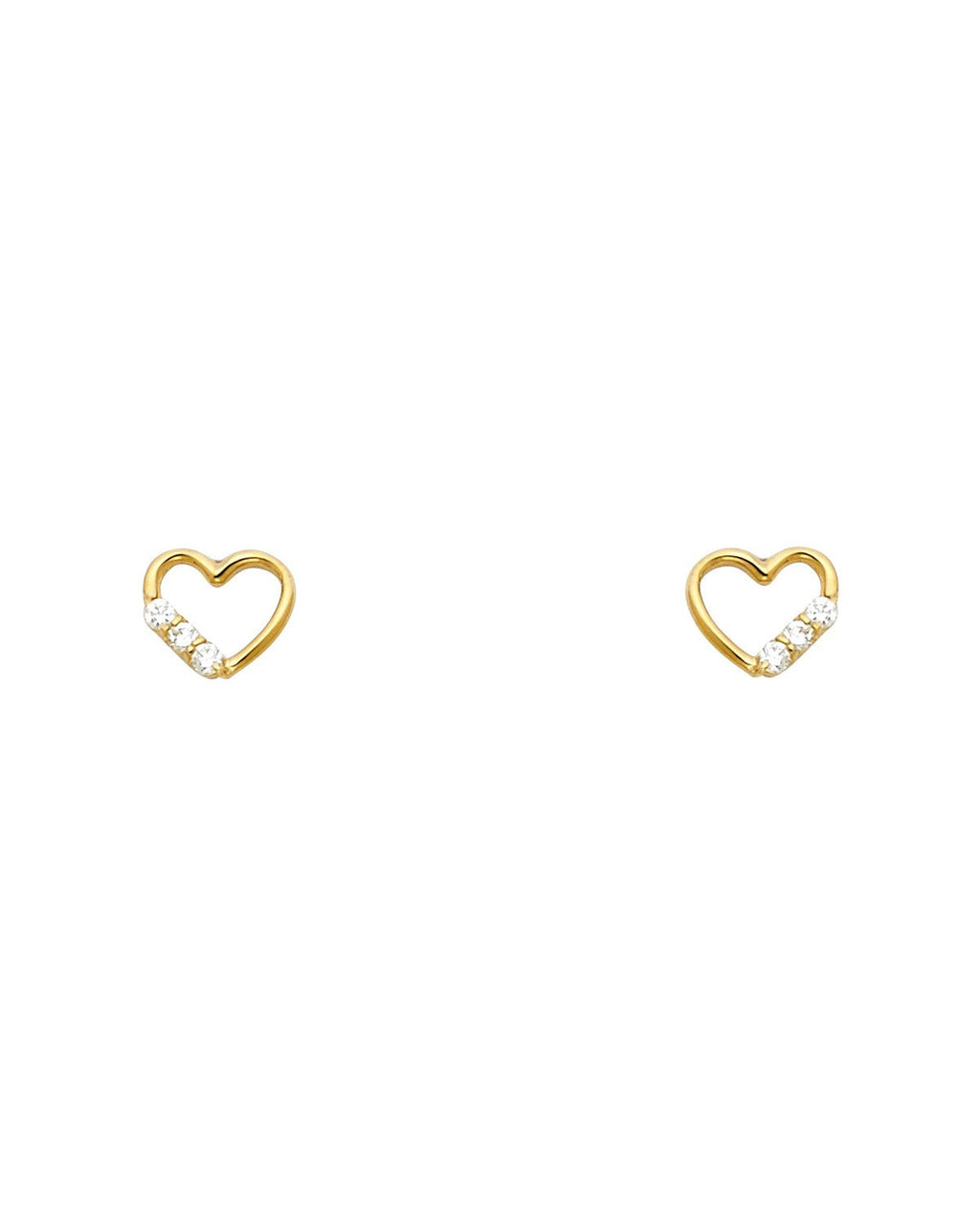 14K Yellow Gold Stud Earrings (ST-0536)