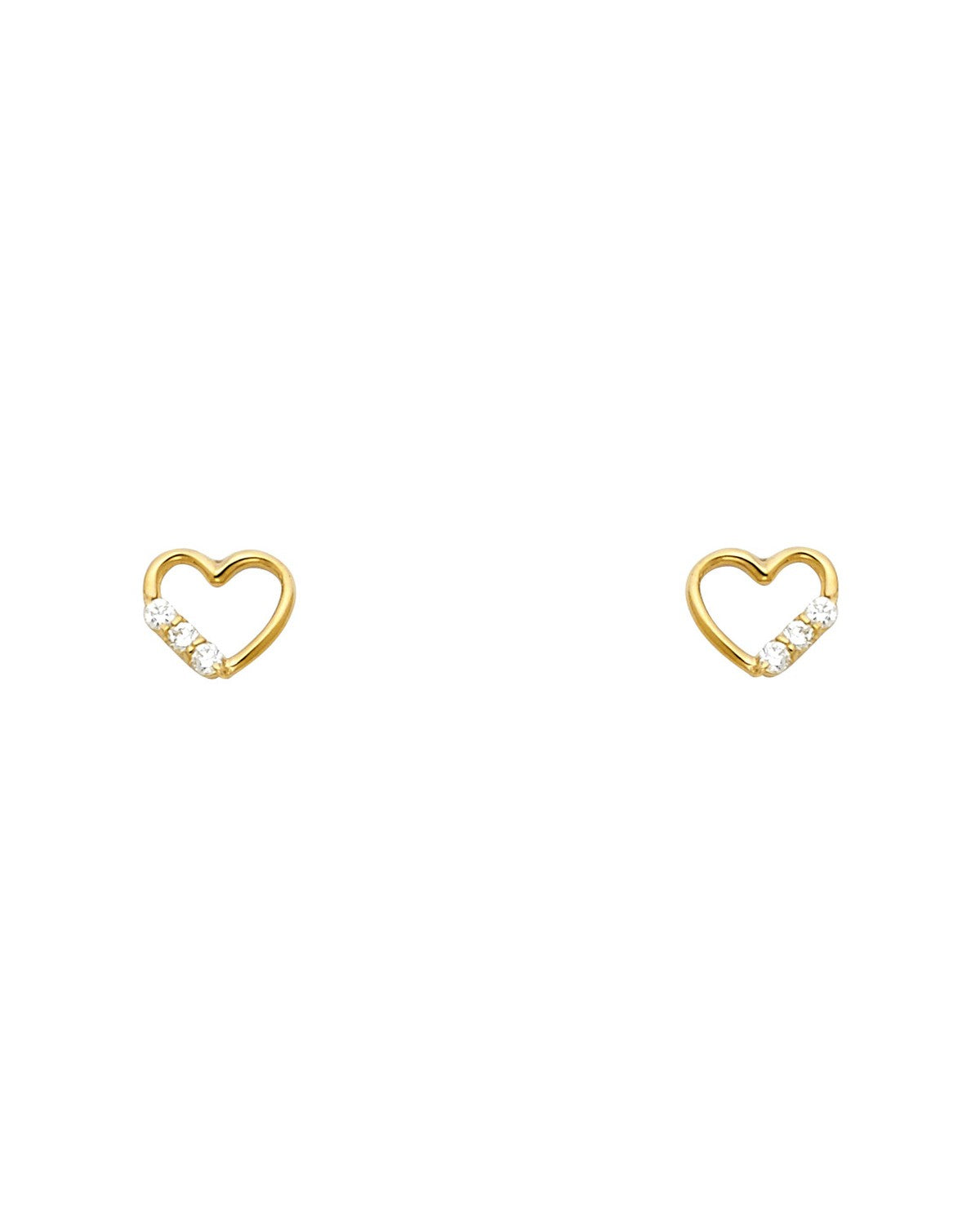 14K Yellow Gold Stud Earrings (ST-0536)