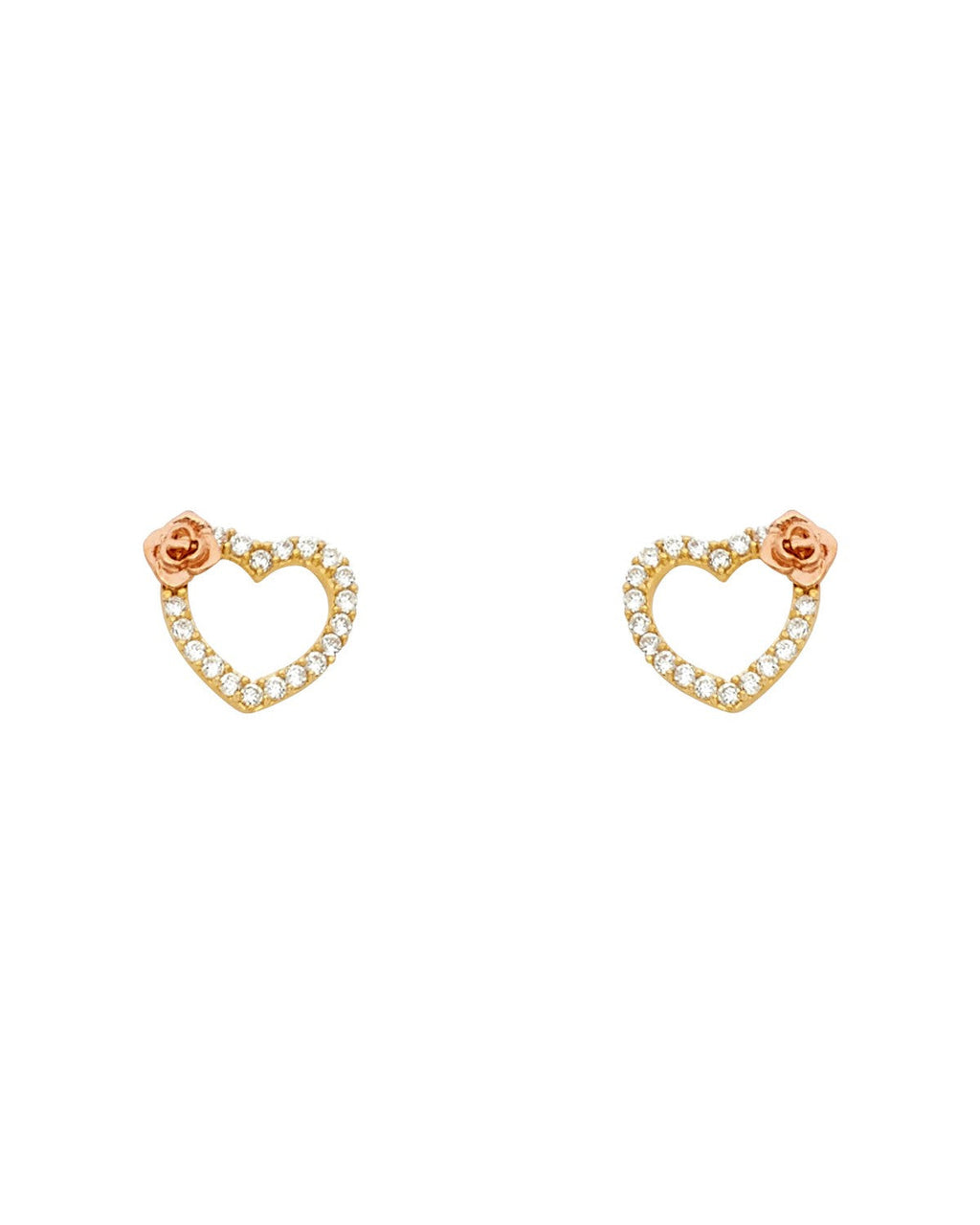 14K Yellow Gold Stud Earrings (ST-0540)
