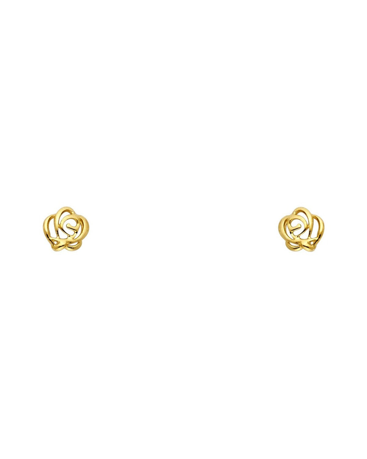 14K Yellow Gold Stud Earrings (ST-0550)