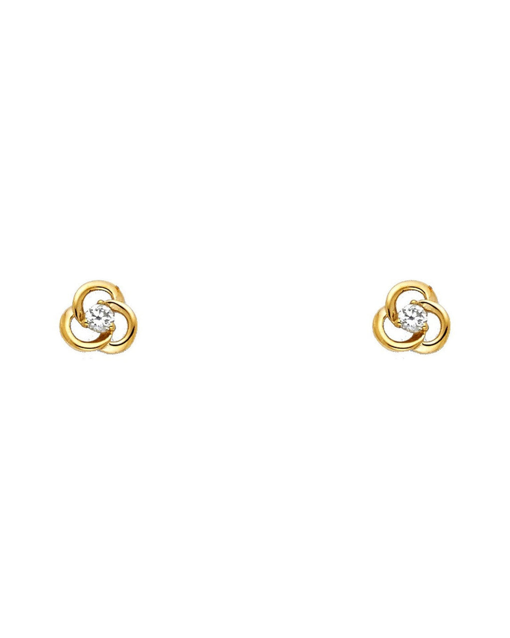 14K Yellow Gold Stud Earrings (ST-0566)