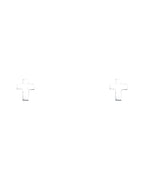 14K White Gold Cross Stud Earrings with Screw Back (ST-0765)