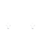 14K White Gold Cross Stud Earrings with Screw Back (ST-0765)