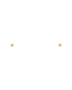 14K Yellow Gold 2mm Post Ball Earrings with Push Back (ST-0773)