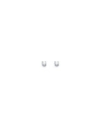 14K White Gold Round 2mm Stud Earrings with Screw Back (ST-0812)