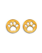 14K Yellow Gold Paw Stud Earrings with Screw Back (ST-0830)