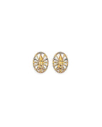 14K Yellow Gold Guadlupe Stud Earrings with Screw Back (ST-0845)