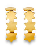 14K Two-Tone Gold 2T Stud Earrings with Screw Back (ST-0894)