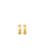 14K Two-Tone Gold 2T Stud Earrings with Screw Back (ST-0894)