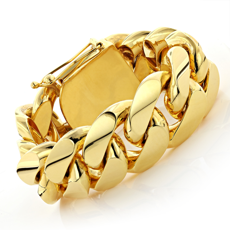 Gold Miami Cuban Link Bracelet