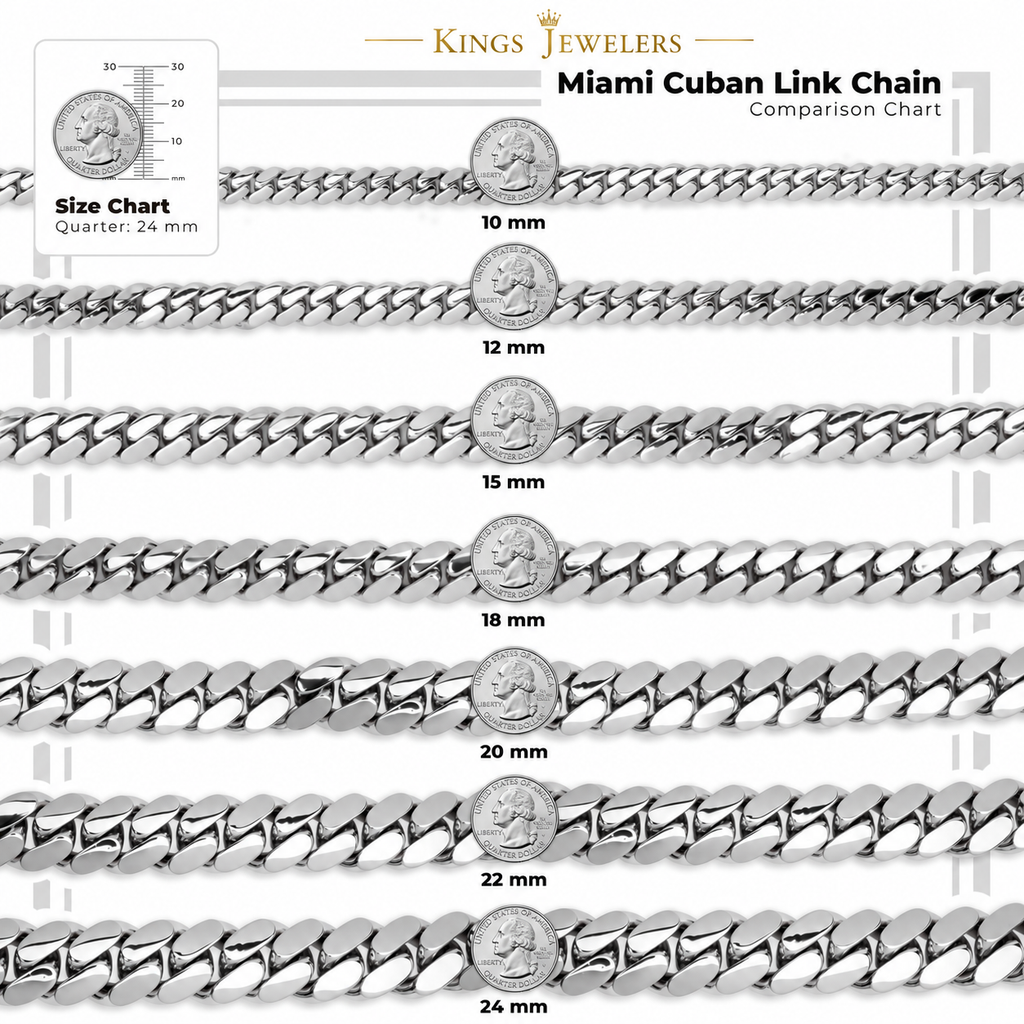 Kings Cuban Chain Comparison Silver