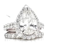 14K 5.00CT Certified Lab Grown Diamond Bridal Ring